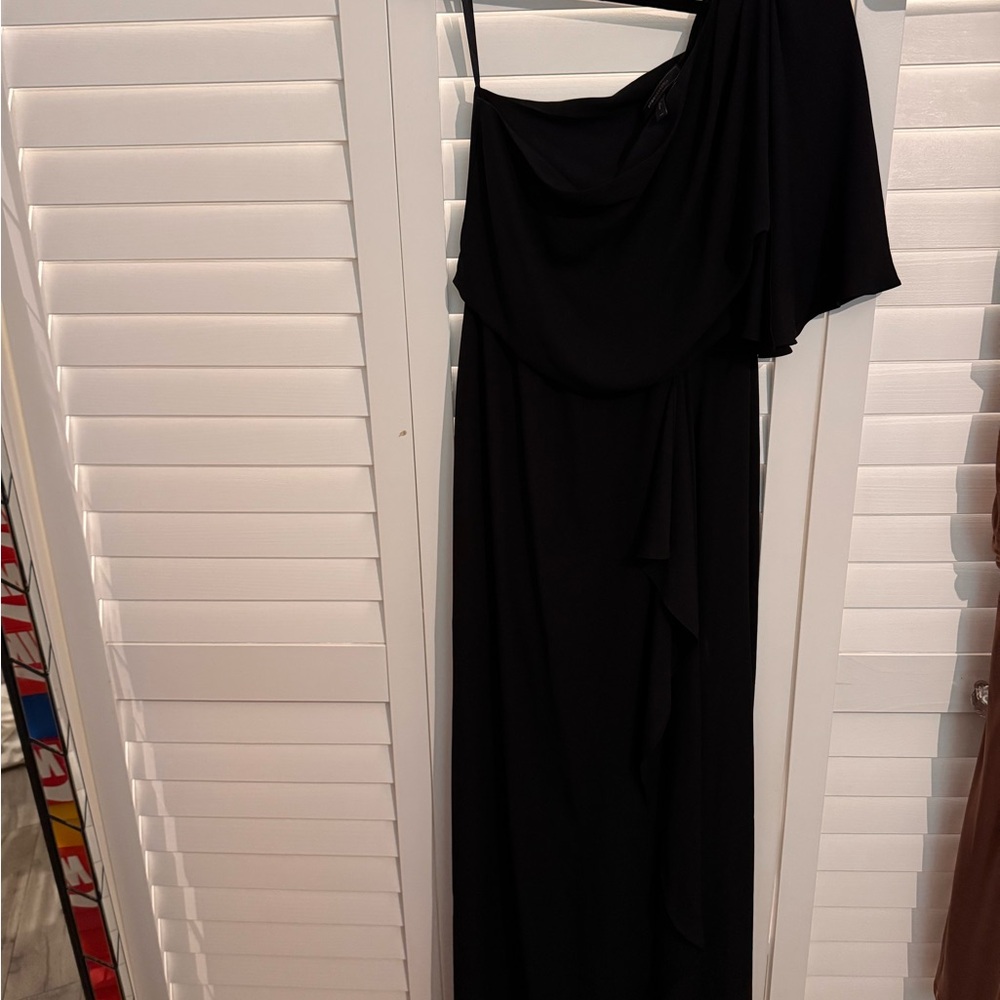 BCBGMaxAzria Black One-Shoulder Dress